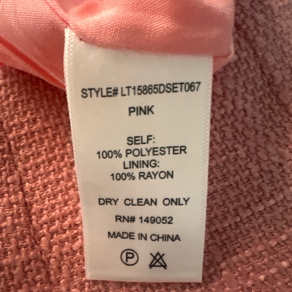 Pink Blazer Skirt Set - Picture 5 of 7